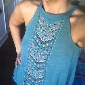 Hippie blue tank top